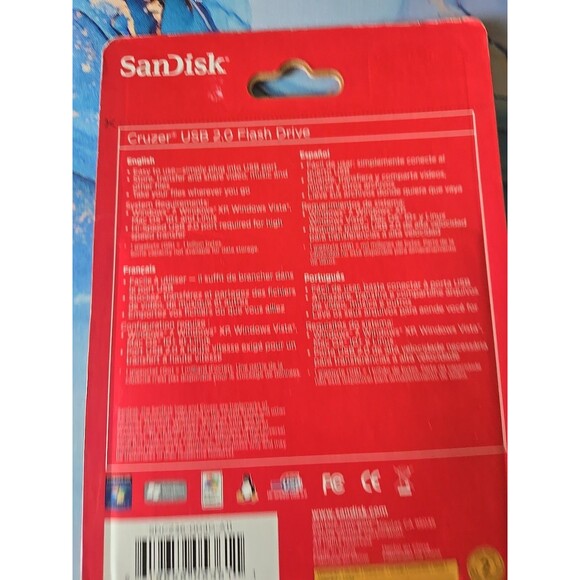 Cruzer USB 2.0 computer flash drive SANDISK 4 GB brand new in package - Picture 3 of 7